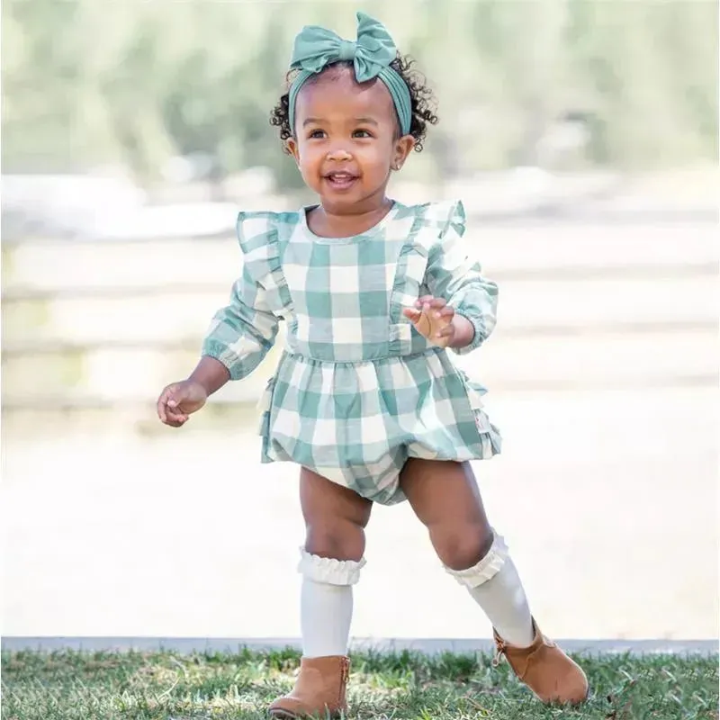 Rufflebutts - 3Pk Rosewood, Ivory & Spruce Knee High Socks - Image 2