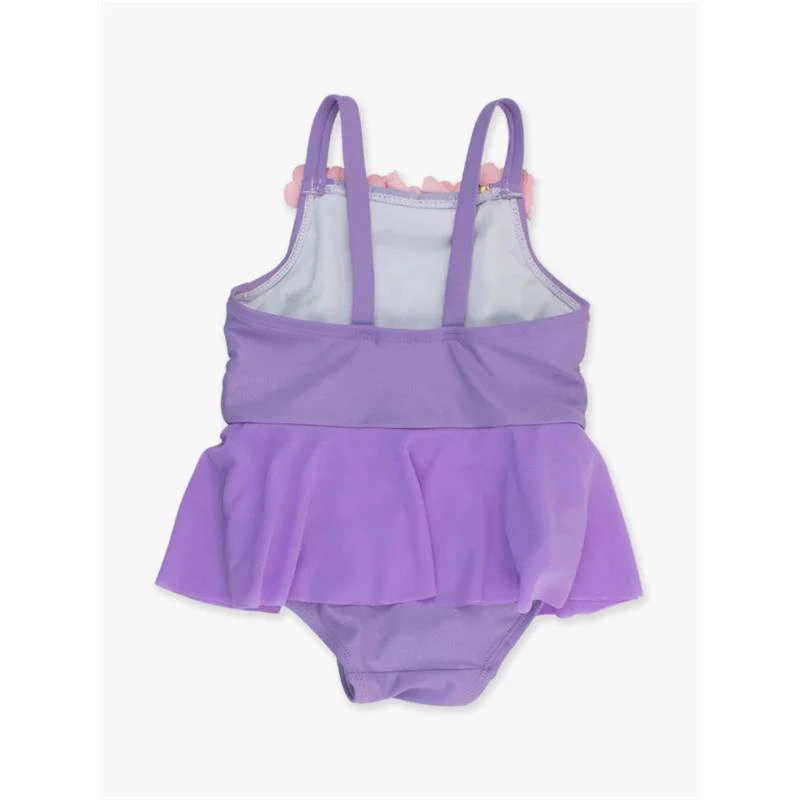 Rufflebutts - Baby Girl Dress-Up One Piece Swimsuit Amethyst Princess - Image 3