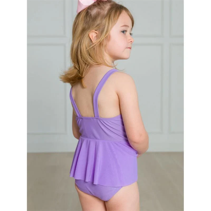 Rufflebutts - Baby Girl Dress-Up One Piece Swimsuit Amethyst Princess - Image 4