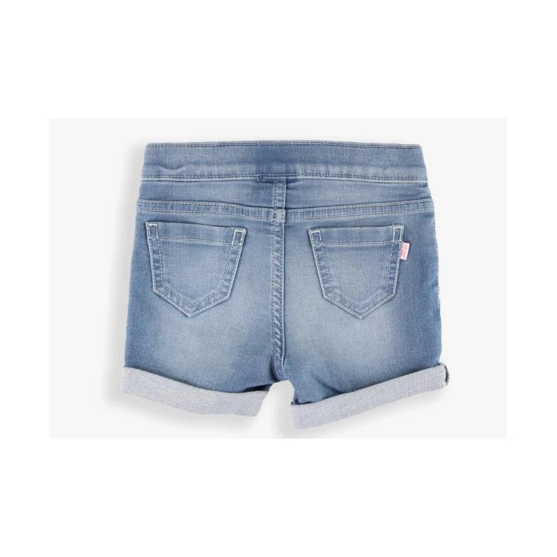Rufflebutts - Baby Girl Light Wash Girls Denim Shorts - Image 3