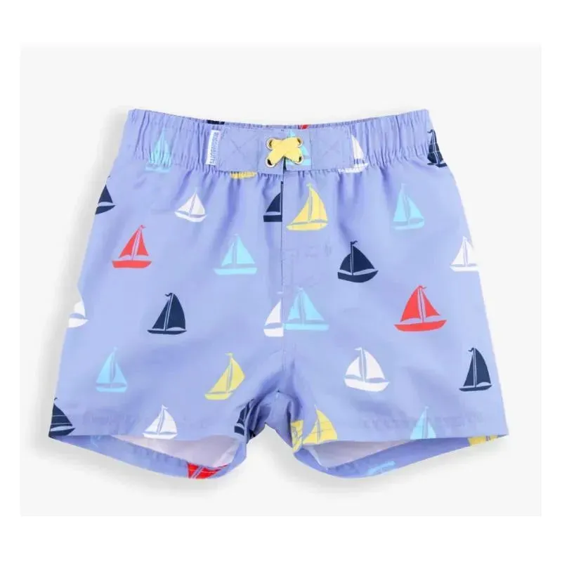 Rufflebutts - Down By The Bay Swim Trunks, Blue