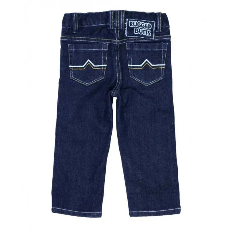 RuffleButts Everyday Dark Blue Slim Jeans - Image 4