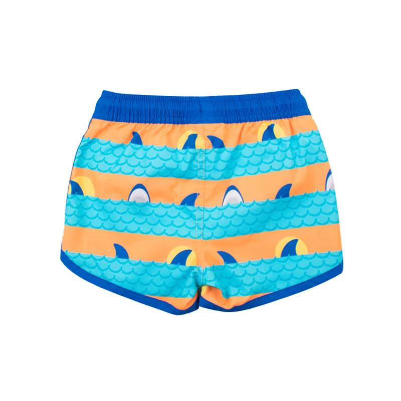 Rufflebutts Ruggedbutts Boys Upf50+ Sun Protected Dolphin Hem Swim Trunks - Image 2