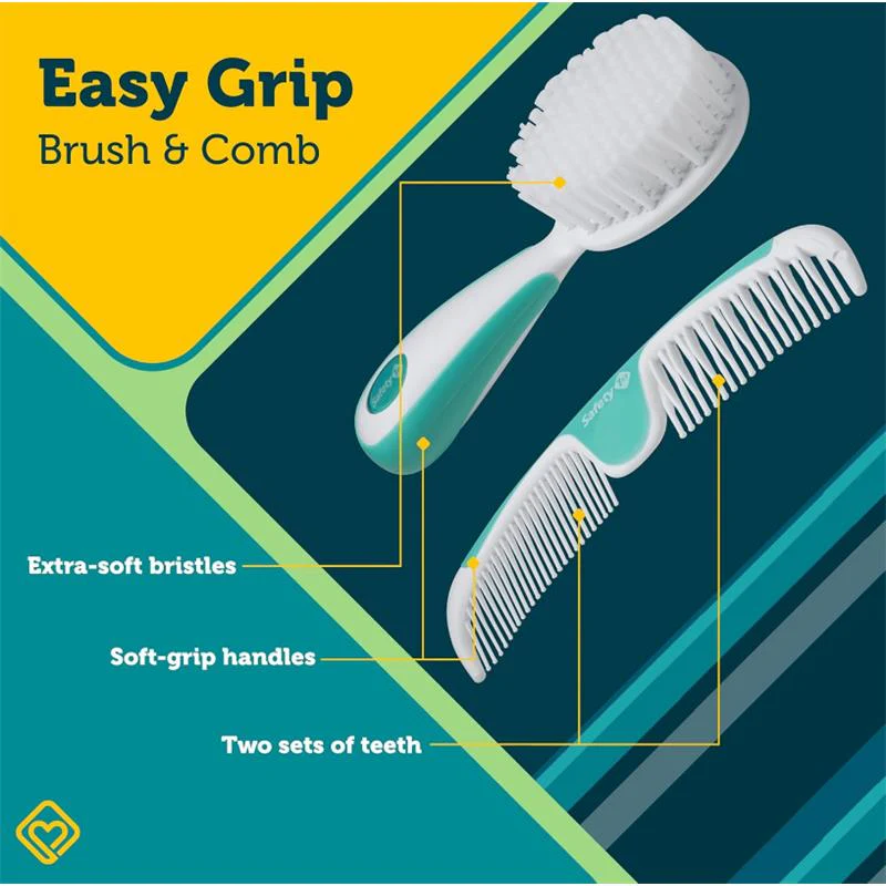 Safety 1st - Easy Grip Brush and Comb, Colors May Vary - Image 2