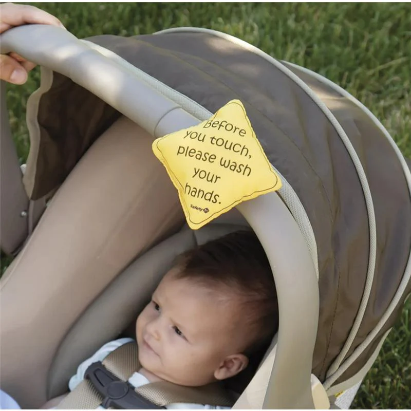 Safety 1St - No Germs On Board Sign 2Pk, Yellow - Image 2