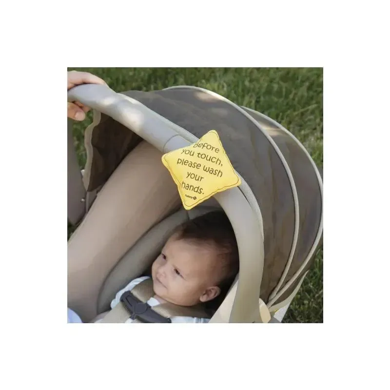 Safety 1St No Germs On Board Sign, Yellow - Image 3