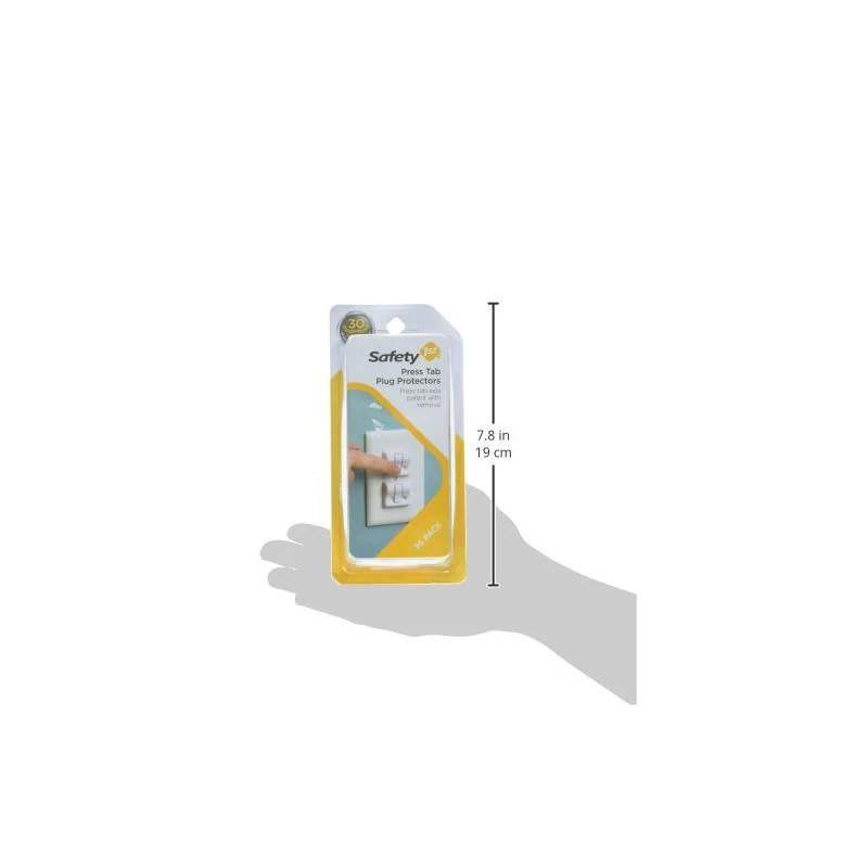Safety 1St - Press Tab Plug Protectors 36Pk, White - Image 2