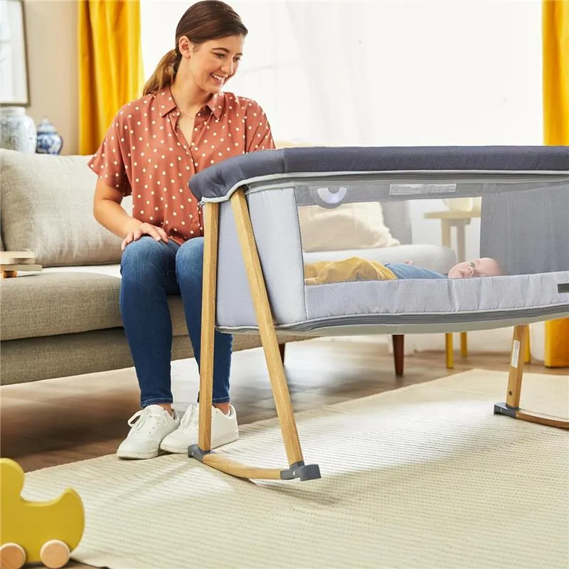 Safety 1st - Rest-and-Romp 2-in-1 Bassinet & Play Yard with Soothing Sounds, Dunes Edge - Image 2
