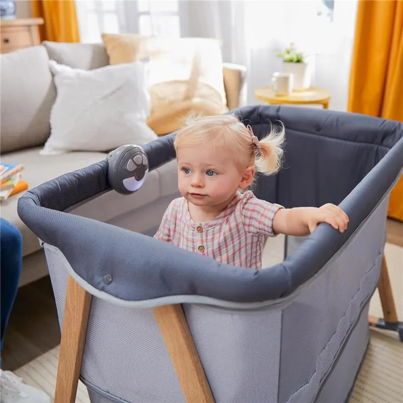 Safety 1st - Rest-and-Romp 2-in-1 Bassinet & Play Yard with Soothing Sounds, Dunes Edge - Image 7
