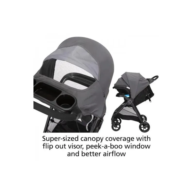 Safety 1St Smooth Ride Stroller Travel System, Monument - Image 5