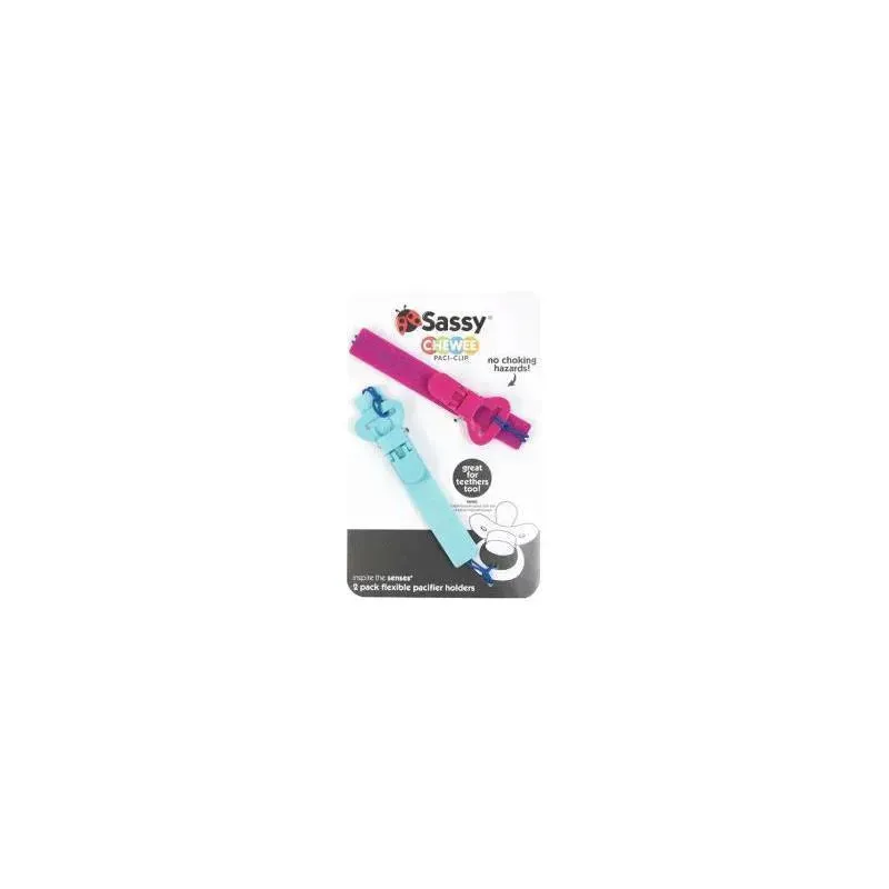 Sassy - 2 Pk Paci/Teether Keeper Strap