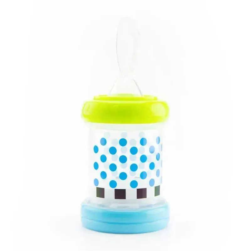 Sassy - Baby Food Nurser, 4+ Months Set of 2, 100% Silicone Nipple and Spoon BPA-Free - Image 3