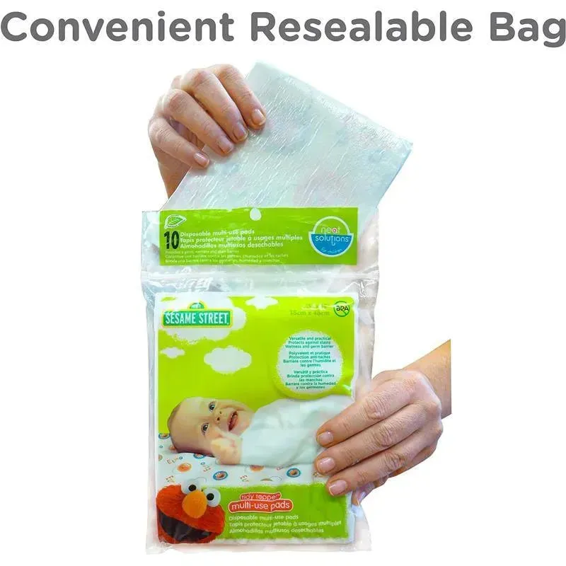 Sassy - Neat Solutions Sesame Street Multi-Use Pads, 10 Count - Image 3