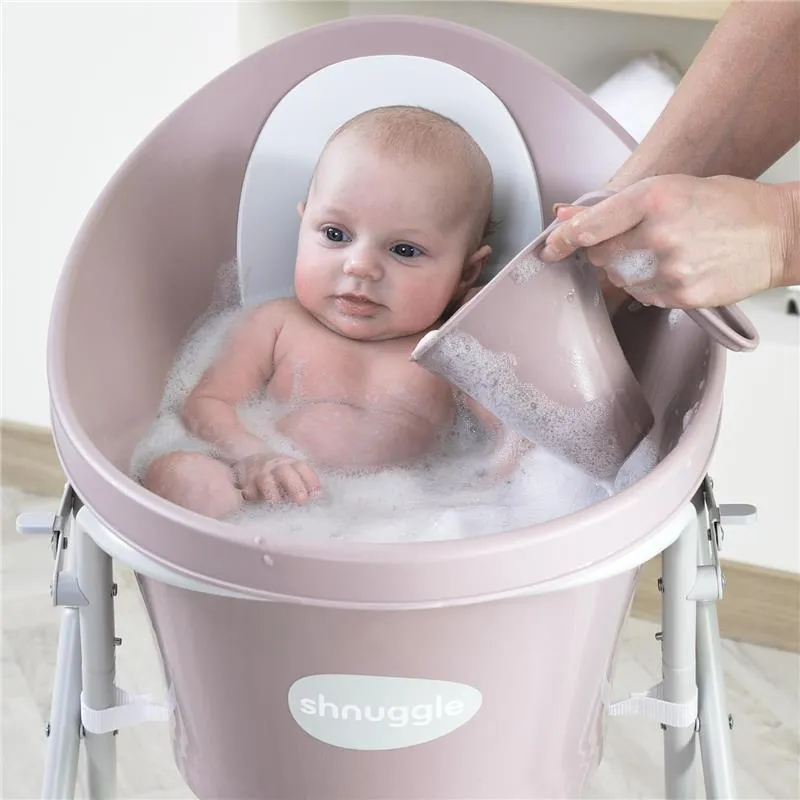 Shnuggle - Newborn Baby Bath With Plug, Blossom - Image 2