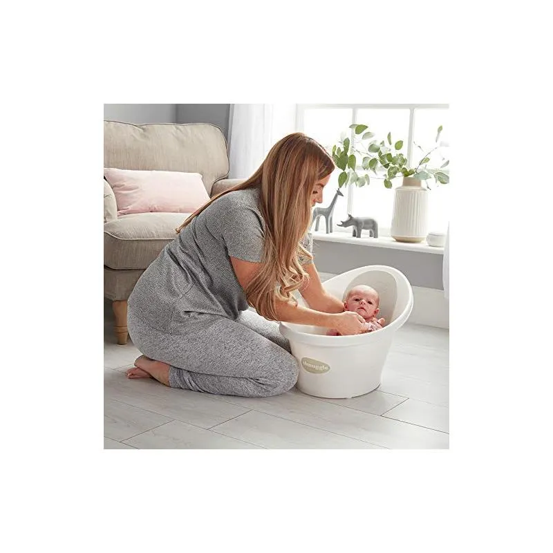 Shnuggle - Newborn Baby Bath With Plug, White - Image 4