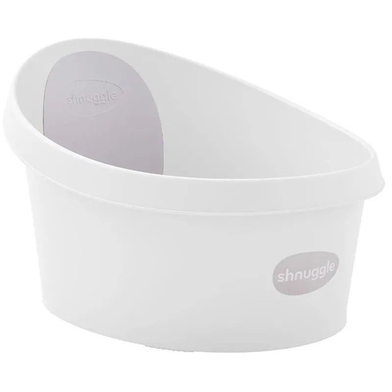 Shnuggle - Toddler Bath Tub, White & Grey