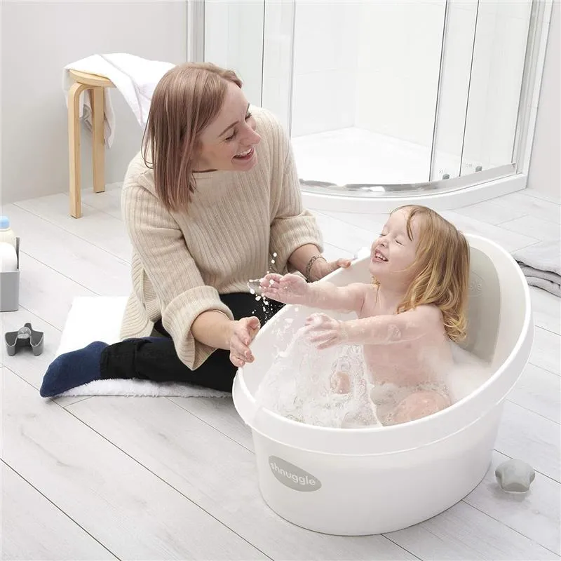 Shnuggle - Toddler Bath Tub, White & Grey - Image 3