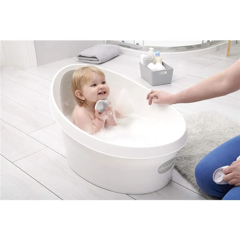 Shnuggle - Toddler Bath Tub, White & Grey - Image 6