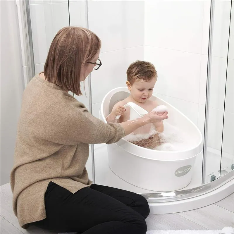 Shnuggle - Toddler Bath Tub, White & Grey - Image 7