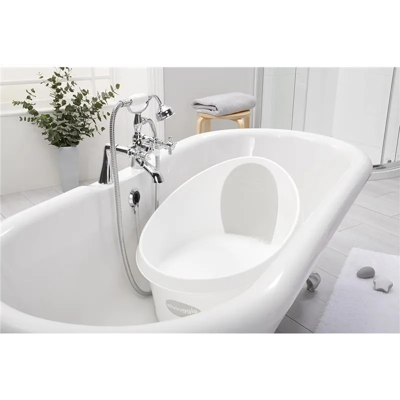 Shnuggle - Toddler Bath Tub, White & Grey - Image 8