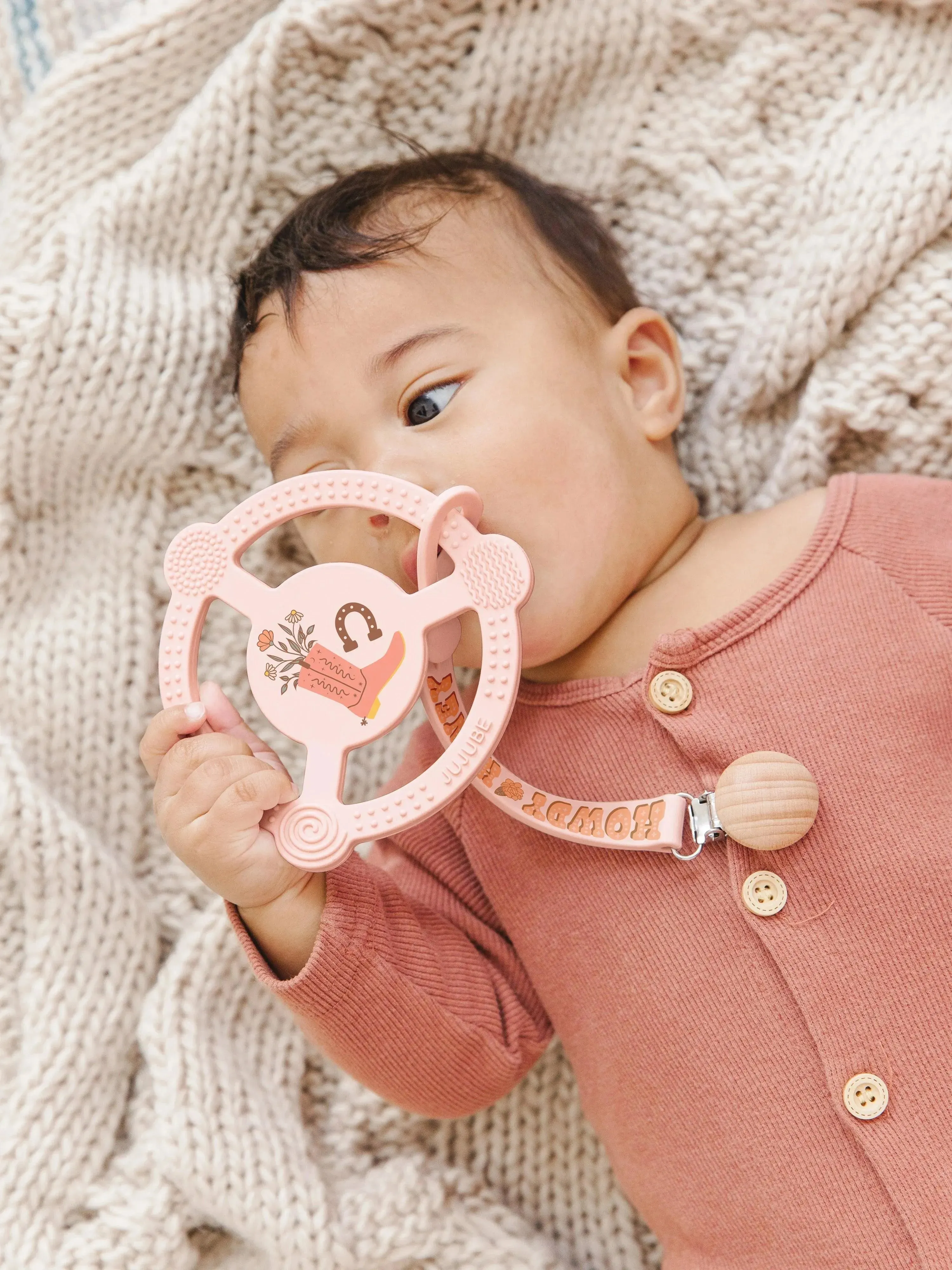 Silicone Teether Ring - Bloomin' Boot - Image 4