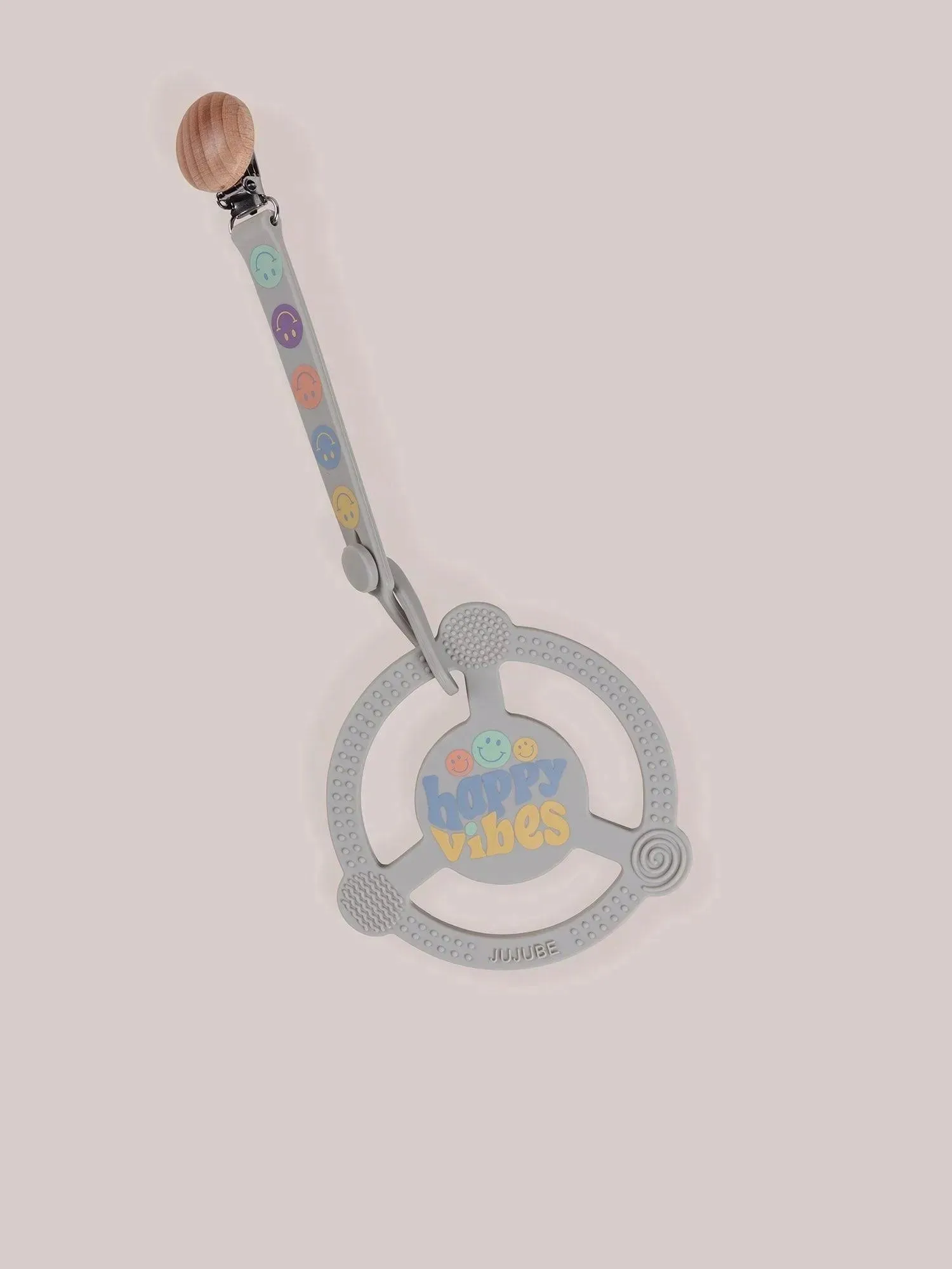 Silicone Teether Ring - Happy Baby Vibes - Image 2