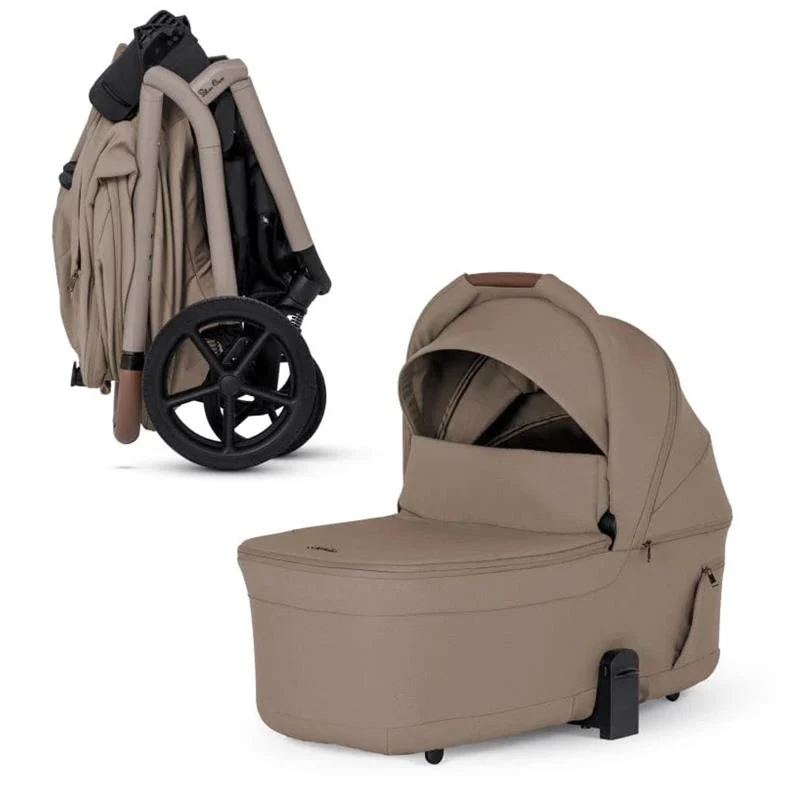 Silver Cross Breez Modular Stroller & Bassinet Bundle, Champagne - Image 10