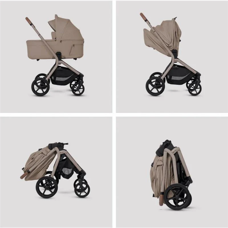 Silver Cross Breez Modular Stroller & Bassinet Bundle, Champagne - Image 12