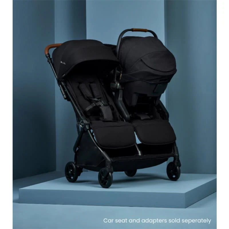 Silver Cross - Jet Lightweight Double Stroller + Essentials Bundle, Black - Image 6