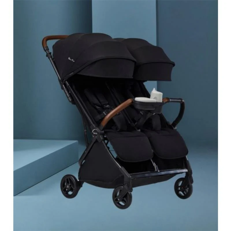 Silver Cross - Jet Lightweight Double Stroller + Essentials Bundle, Black - Image 7