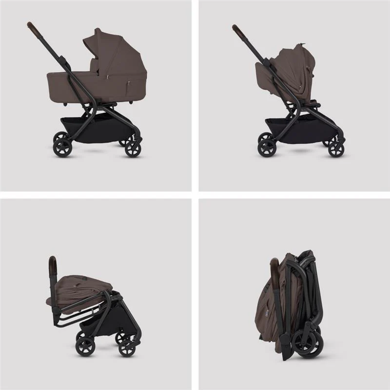 Silver Cross - Nia Compact Folding Bassinet, Chocolate - Image 5