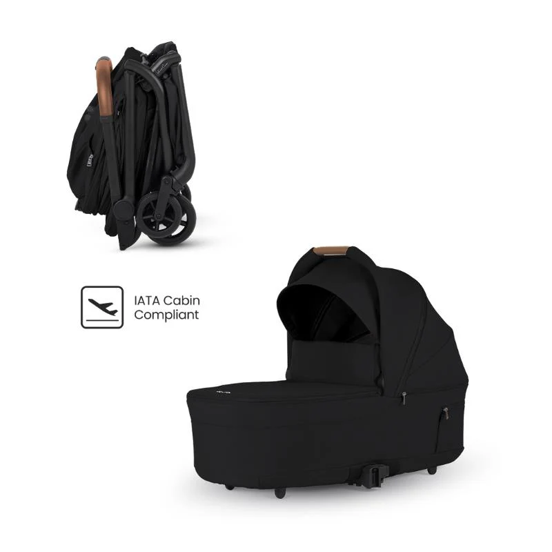 Silver Cross - Nia Compact Folding Bassinet, Onyx Black