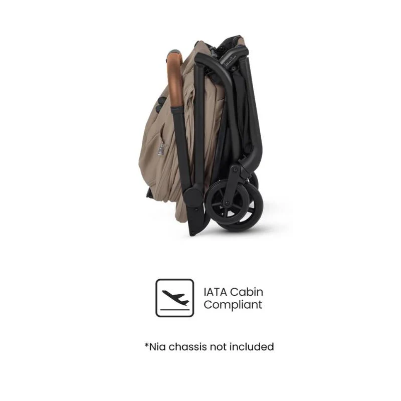 Silver Cross Nia Compact Travel Stroller & Bassinet Bundle, Champagne - Image 10