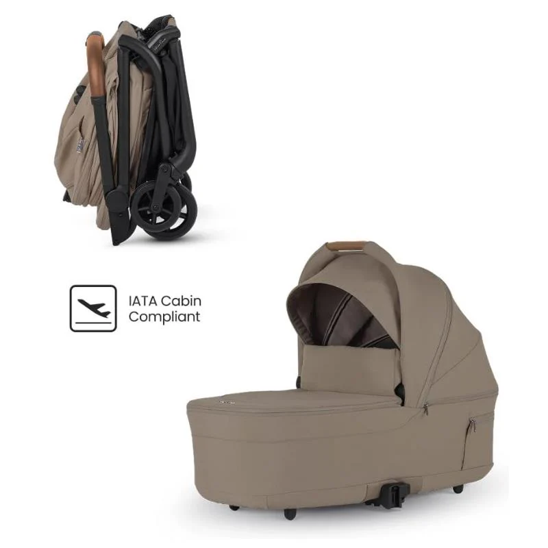 Silver Cross Nia Compact Travel Stroller & Bassinet Bundle, Champagne - Image 15