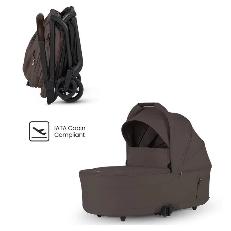 Silver Cross Nia Compact Travel Stroller & Bassinet Bundle, Chocolate - Image 11