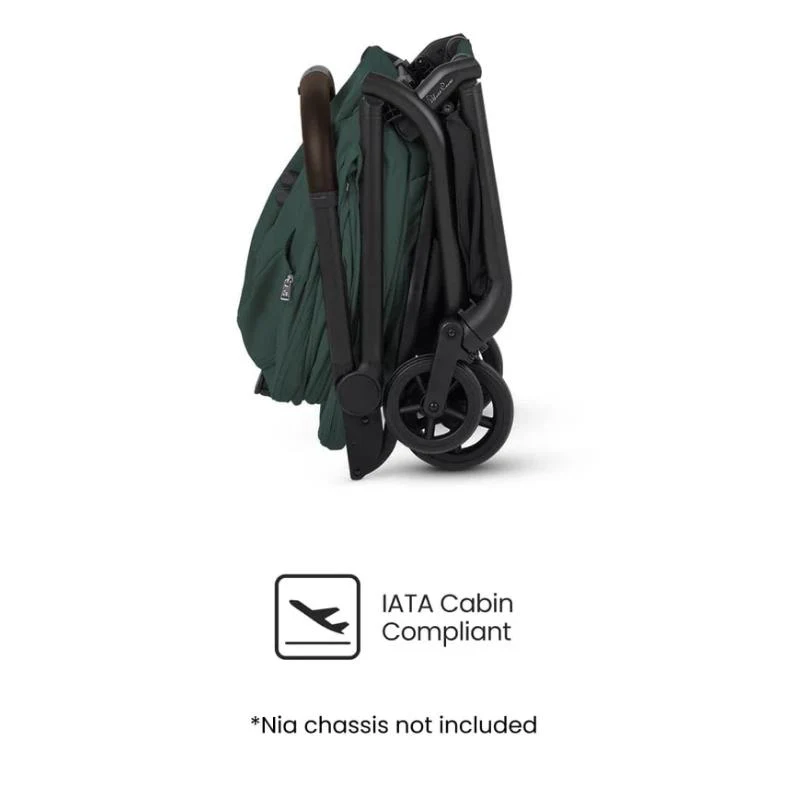 Silver Cross Nia Compact Travel Stroller & Bassinet Bundle, Conifer - Image 11