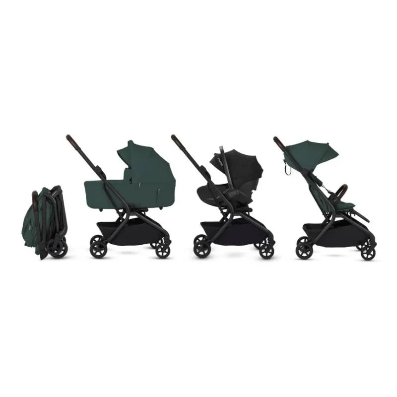 Silver Cross Nia Compact Travel Stroller & Bassinet Bundle, Conifer - Image 4