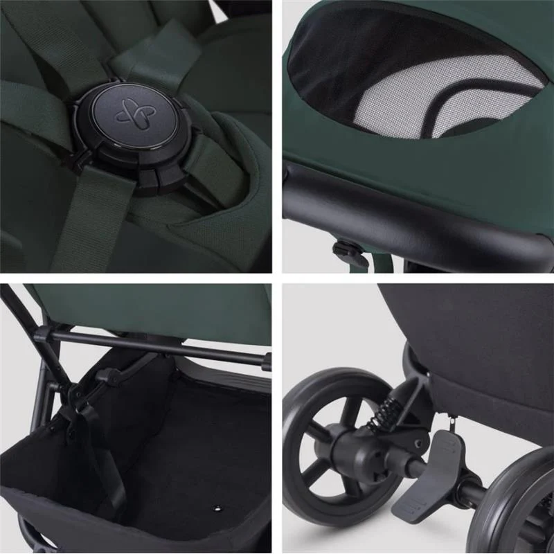 Silver Cross Nia Compact Travel Stroller & Bassinet Bundle, Conifer - Image 6