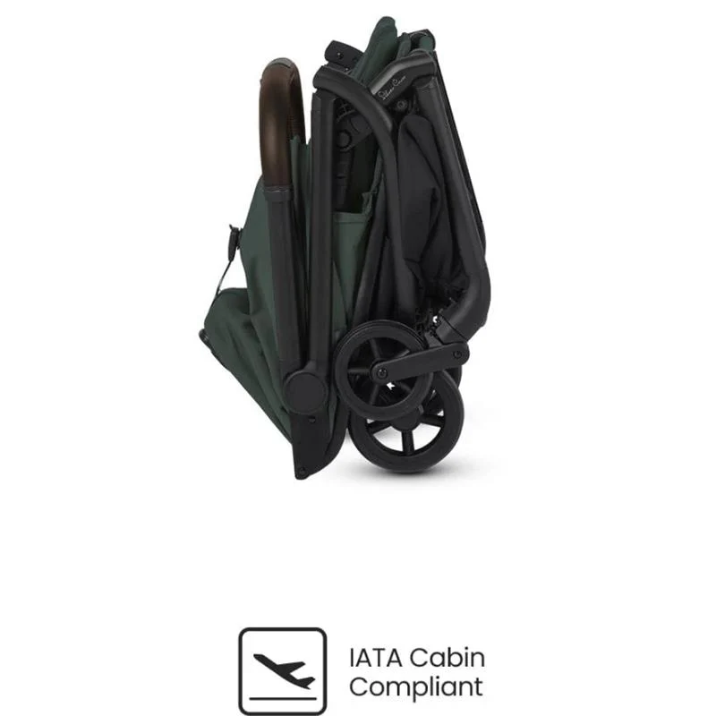 Silver Cross Nia Compact Travel Stroller & Bassinet Bundle, Conifer - Image 9