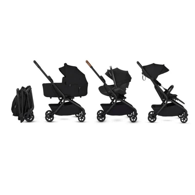 Silver Cross Nia Compact Travel Stroller & Bassinet Bundle, Onyx - Image 3