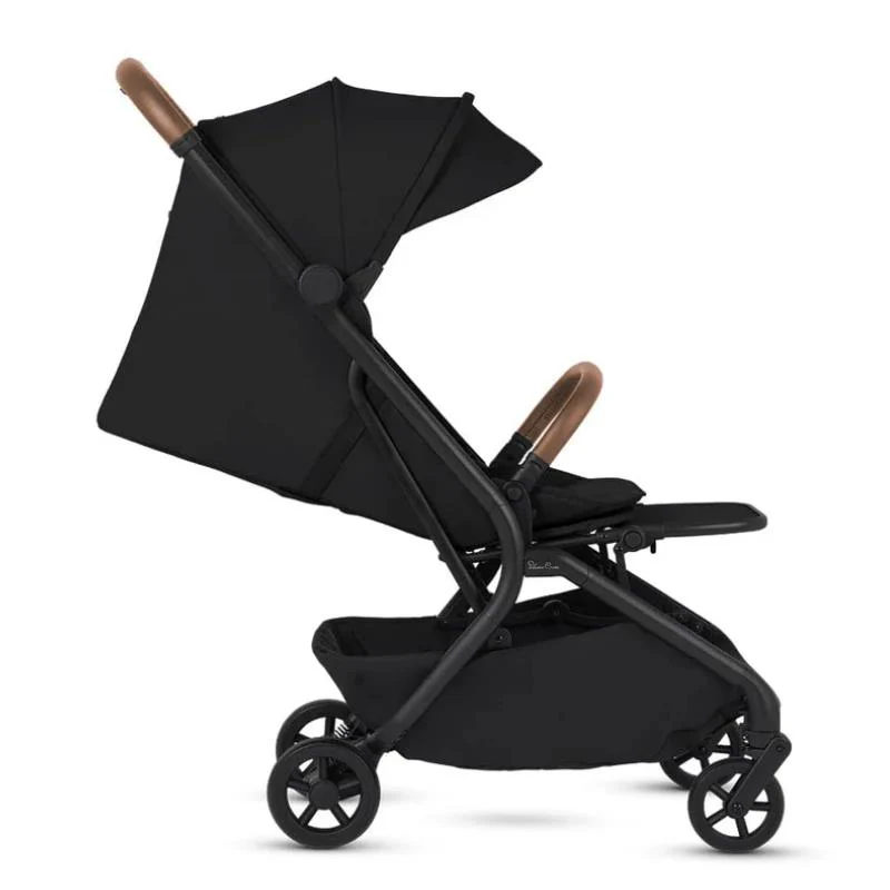 Silver Cross Nia Compact Travel Stroller & Bassinet Bundle, Onyx - Image 4