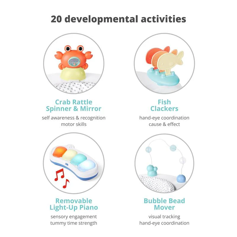 Skip Hop 2-in-1 Baby Activity Center with 20+ Developmental Activities - Image 2
