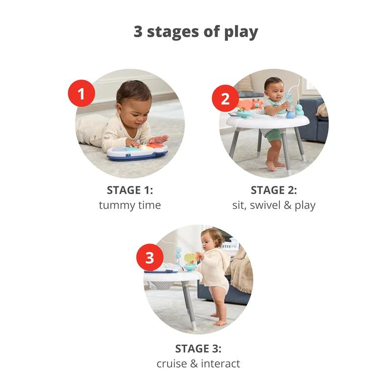 Skip Hop 2-in-1 Baby Activity Center with 20+ Developmental Activities - Image 3