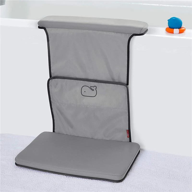 Skip Hop Baby Bath Moby All-In-One Elbow Saver & Kneeler, Grey - Image 4