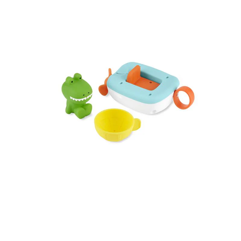 Skip Hop - Baby Bath Toy Croc The Boat 3-Piece Set, Zoo - Image 2
