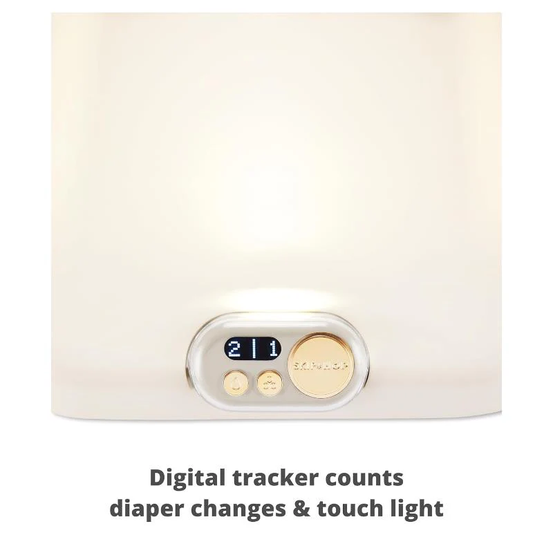 Skip Hop Baby Changing Pad Nursery Style Light-Up & Diaper Change, Oat - Image 3