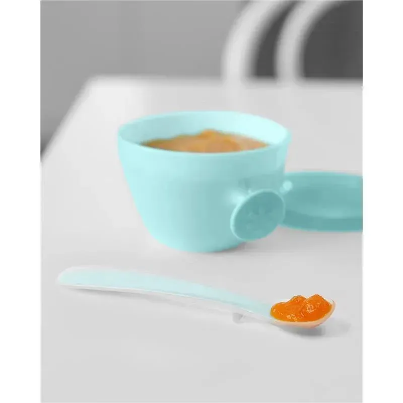 Skip Hop - Baby Feeding Mealtime Set, Teal and Grey - Image 2