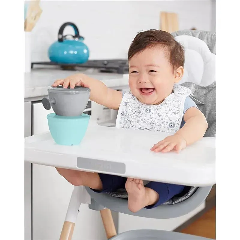 Skip Hop - Baby Feeding Mealtime Set, Teal and Grey - Image 4