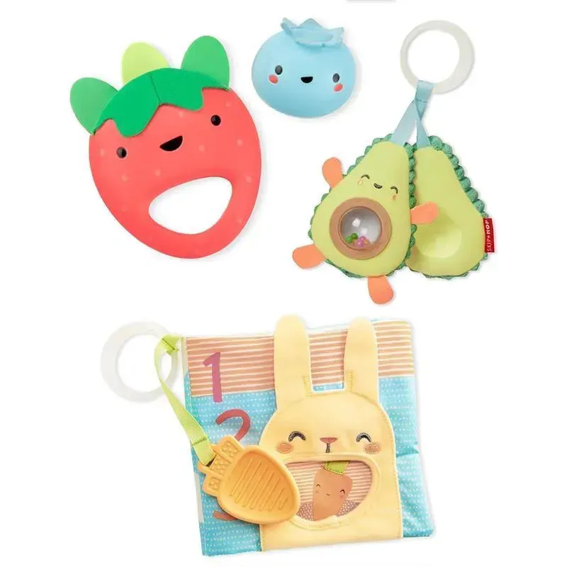 Skip Hop - Baby Musical Toys Gift Set, Farmstand Fresh Picks, 3 Months+