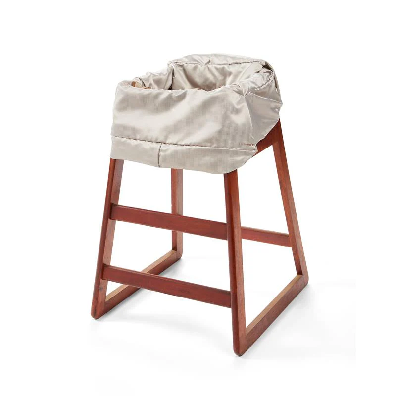Skip Hop Baby Shopping Cart Cover & Baby High Chair Cover 2-in-1 with Secure Seatbelt, Oat - Image 3